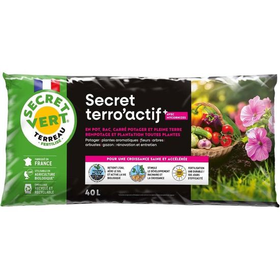 Terreau Bio Actif 40 Litres Achat Vente Terreau Sable