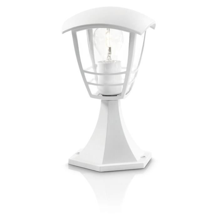 CREEK-Borne d'extérieur Métal H30cm Blanc Philips