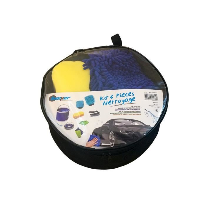 BEEPER Kit de nettoyage auto - 6 pièces