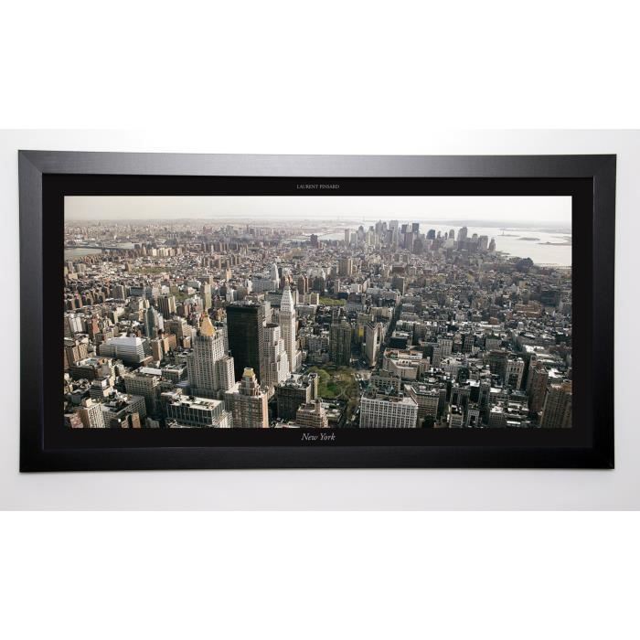 PINSARD LAURENT Image encadrée New York 57x107 cm Noir