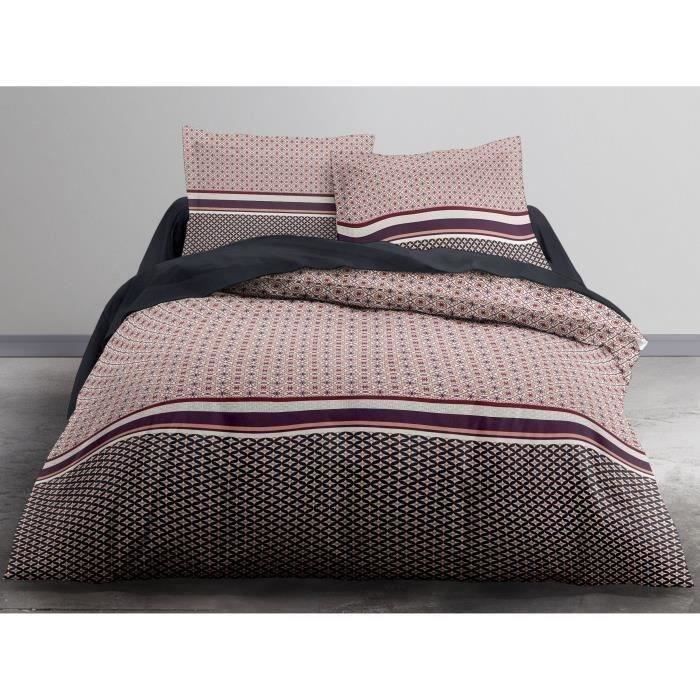 TODAY Parure de couette Enjoy JINN 100% coton - 220 x 240 cm - Rose