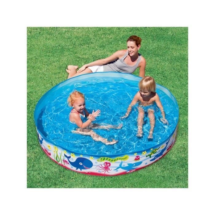 BESTWAY Piscine Fill'N Fun Poissons Ocean - D 152 x H 25 cm