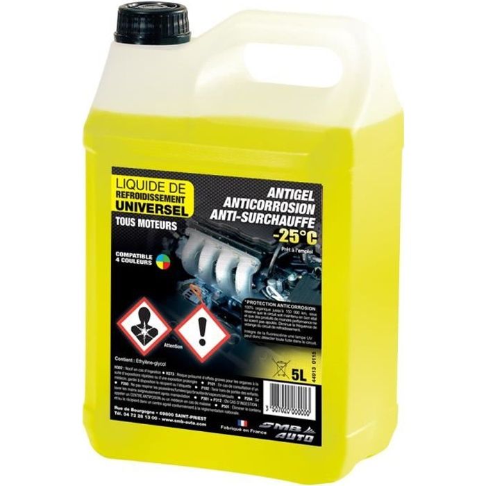 Liquide de refroidissement universel -25°C - 5L