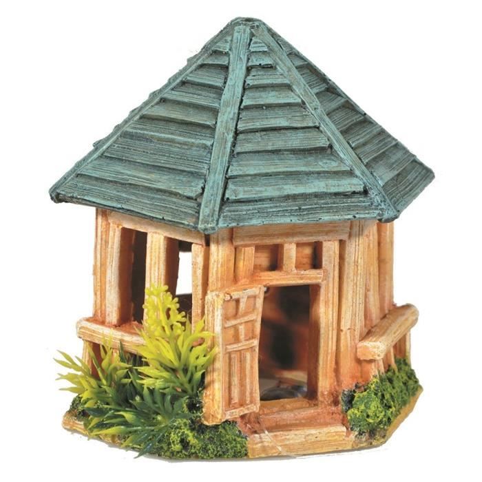 NOBBY Aqua déco Kiosque en bois - 130x117x130mm - Pour aquarium