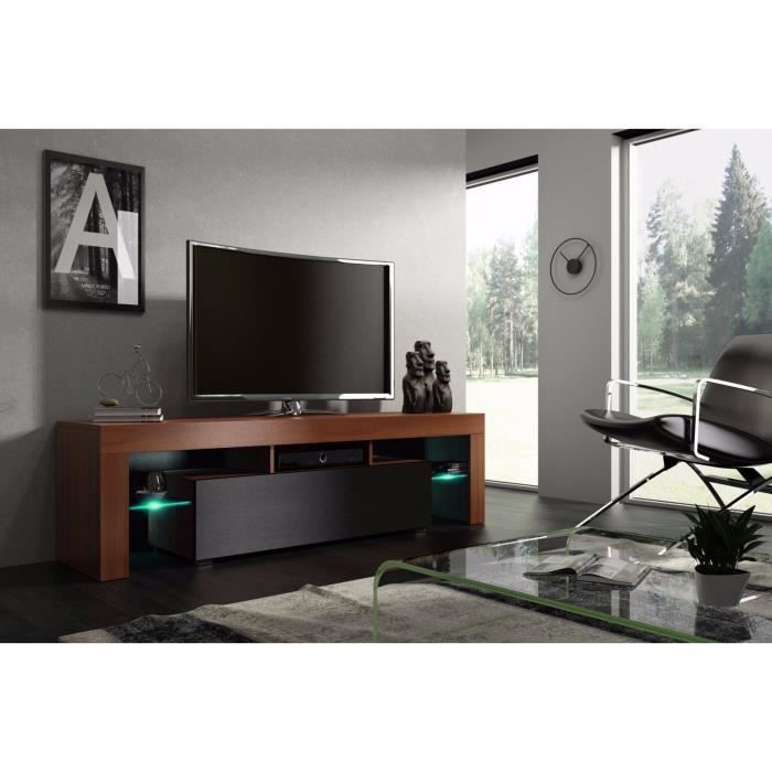 meuble tele en noyer