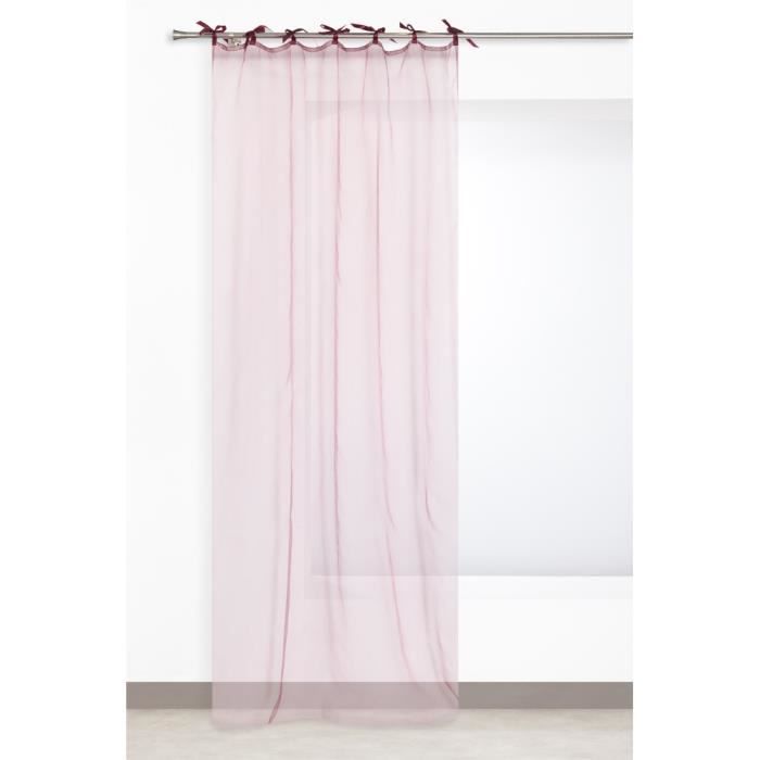 Rideau Voilage Organza 140 x 240 cm à Nouettes Style Oriental Uni ... Rideau Voilage Organza 140 x 240 cm à Nouettes Style Oriental Uni ...