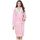 Peignoir Flanelle Pour Femme Doux Épais Rose M