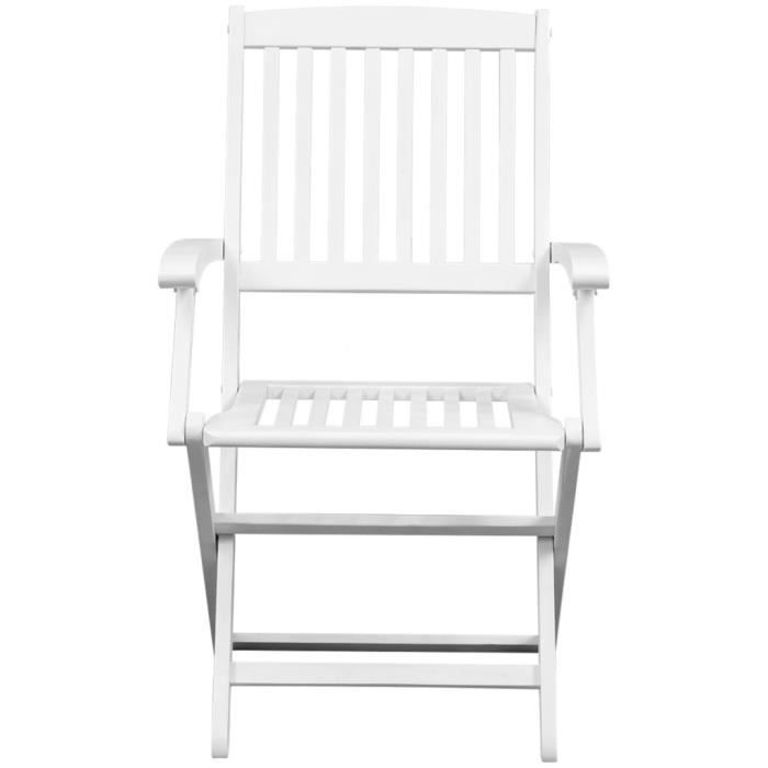 Vidaxl En Chaises D'acacia 2 D'exterieur Pliantes Bois E29yihwd n0PwO8k