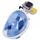bleu Full Face Masque de plongée sec lunettes sous