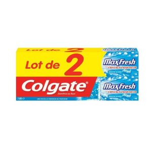 COLGATE Dentifrice Maxfresh Bleu - 75 ml - Lot de 2