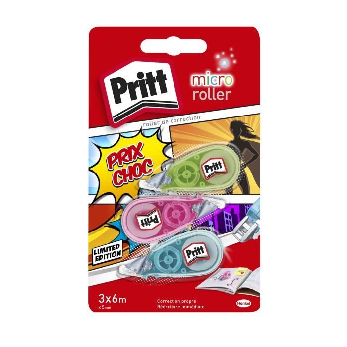 PRITT Lot de 2+1 Micro Rolly de 5 mm*6 m