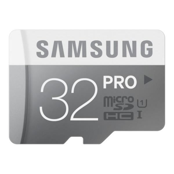 Samsung Carte Micro SD Pro - 32 Go - avec adaptateur SD - Classe 10