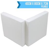 MATELAS BÉBÉ Matelas Bébé Pliable 40 x 80 x 7cm + Sac transport MATELAS BÉBÉ Matelas Bébé Pliable 40 x 80 x 7cm + Sac transport