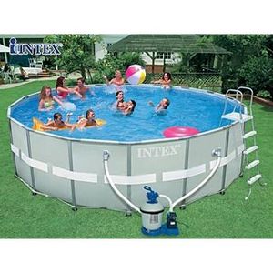 piscine intex ultra frame 5 49x1 32m + filtre a sable