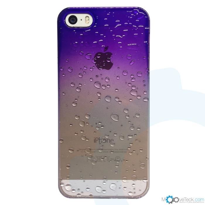 coque iphone 8 goutte d'eau transparente