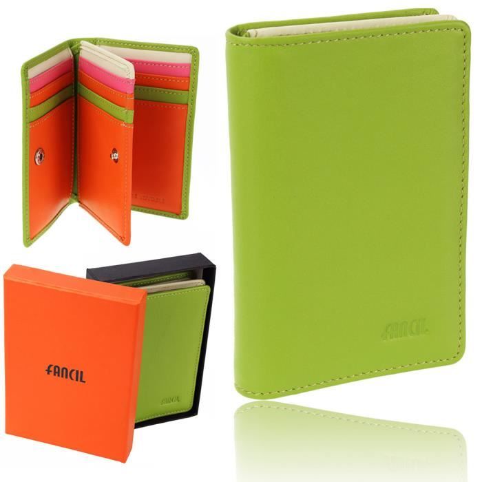 Achat cadeau De Cuir cartes Visite Porte Femme Multicolore aWxqf64nHw