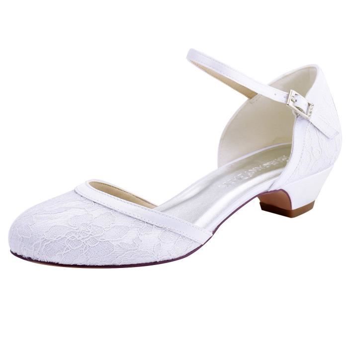 Bloc Toe 36 Ferm Chaussures En Hc1620 Bas Taille Talon Marie Boucle Dentelle De qX5fO