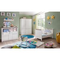 CHAMBRE COMPLÈTE BÉBÉ NILS Chambre Complète 3 pièces : Lit 70x140 cm + A CHAMBRE COMPLÈTE BÉBÉ NILS Chambre Complète 3 pièces : Lit 70x140 cm + A