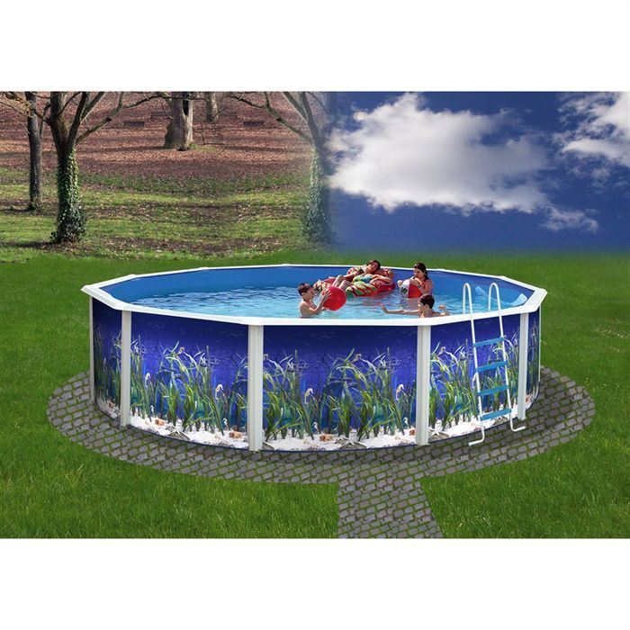 OCÉAN Piscine en acier circulaire 460x120