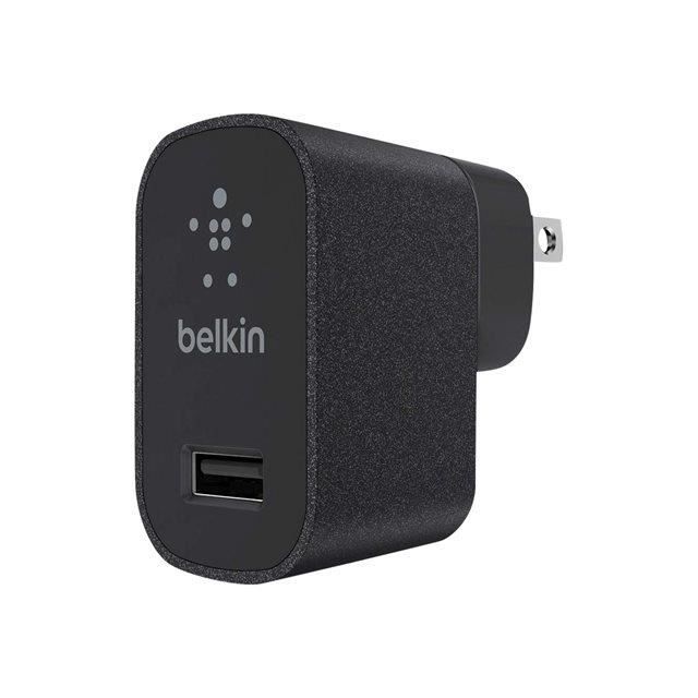 BELKIN Mini chargeur secteur 2,4A, 5V, 12W - Noir métal