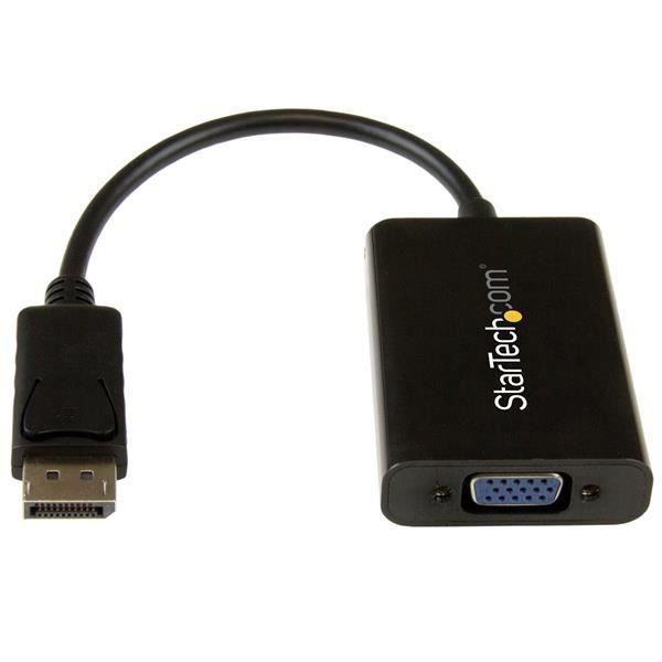 STARTECH.COM Adaptateur vidéo DisplayPort vers VGA avec audio - M / F - 1920x1200 / 1080p - Noir
