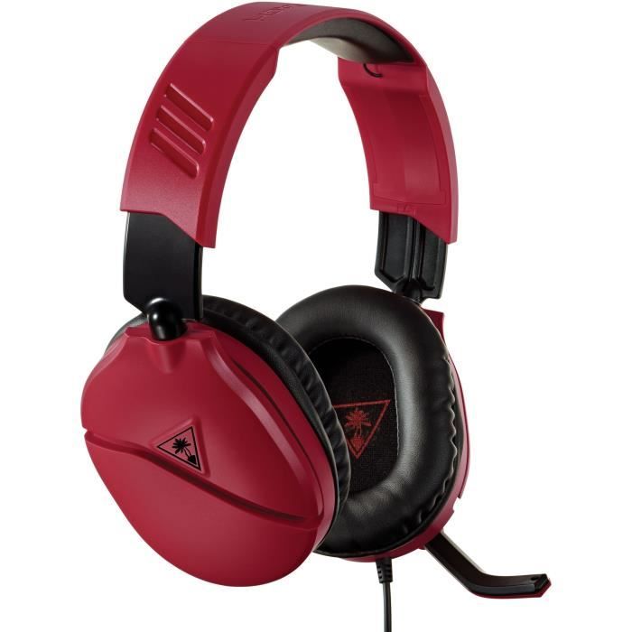 TURTLE BEACH Casque gamer Recon 70N pour Nintendo Switch Rouge (compatible PS4, PS4 Pro, Xbox one, appareils mobiles) - TBS-8055-02