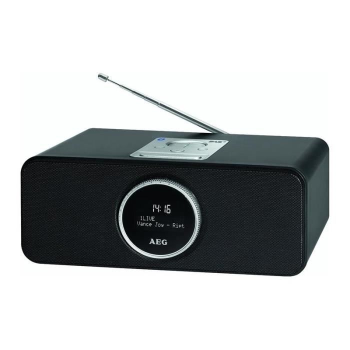 AEG SR 4372BK DAB Enceinte Radio Bluetooth Câble AuxIn + Dab Noir