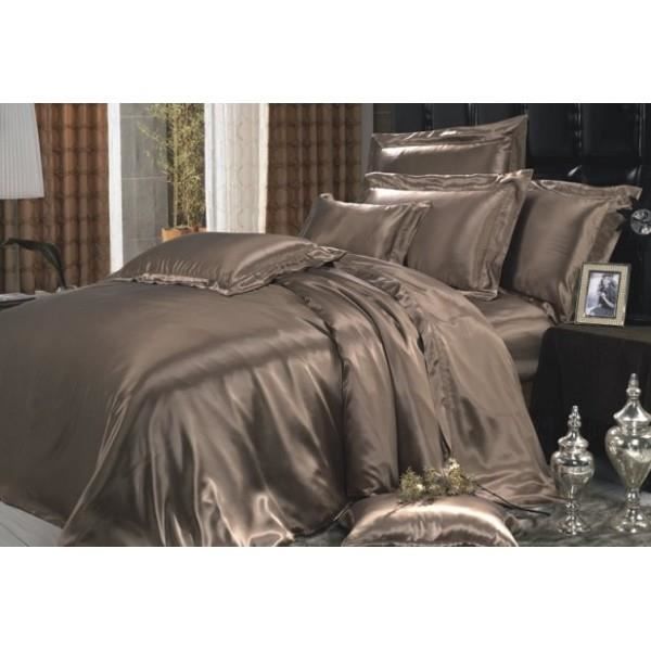 Housse de couette en soie (Chocolat - 240x260 cm) - Achat ...