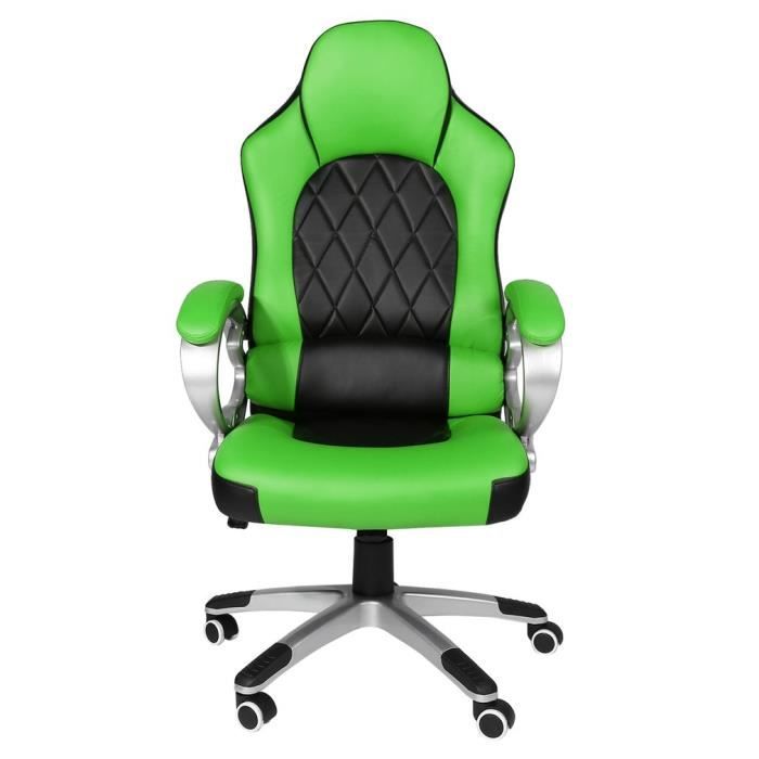 Noir Et Hauteur Degrés Gaming De Rotation 360 Réglable Bureau Moderne Chaise Vert Fauteuil 8nmN0w