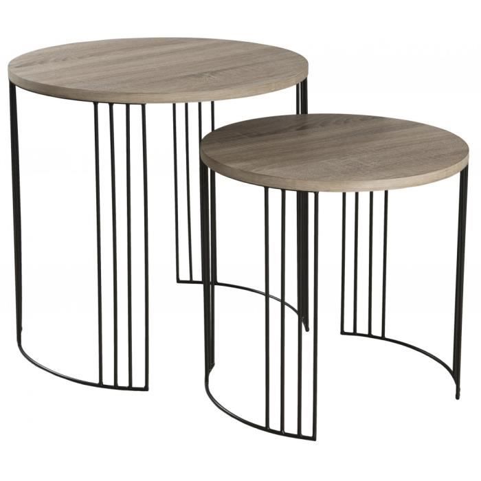 tables gigognes rondes