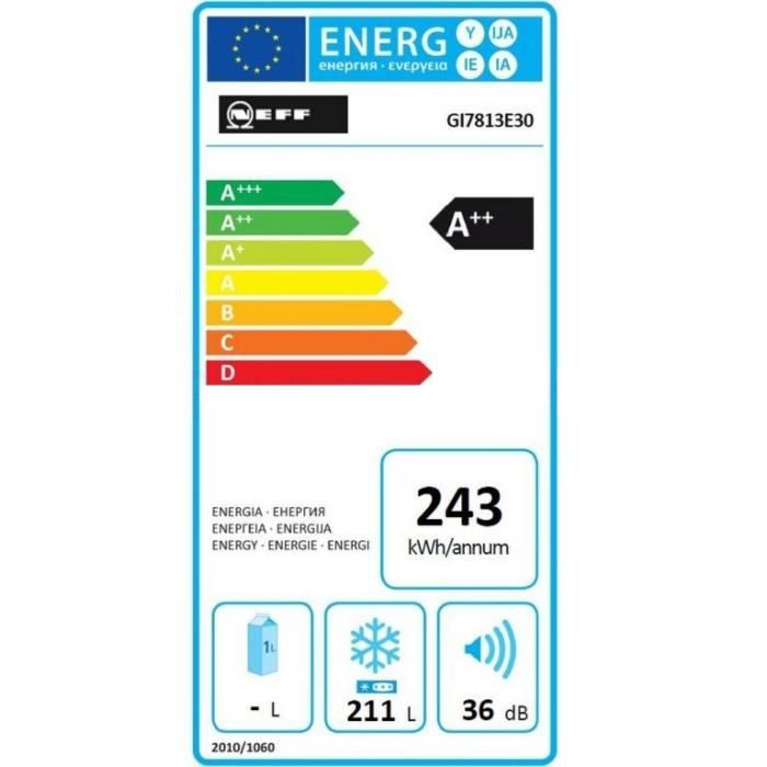 Neff - congélateur intégrable à1