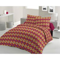 HOUSSE DE COUETTE ET TAIES LOVELY HOME Parure de couette 100% coton Wax Spiri HOUSSE DE COUETTE ET TAIES LOVELY HOME Parure de couette 100% coton Wax Spiri