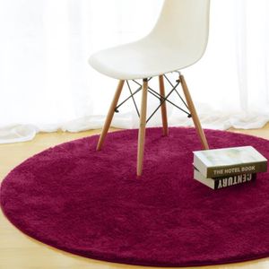 tapis rond bordeaux enredada