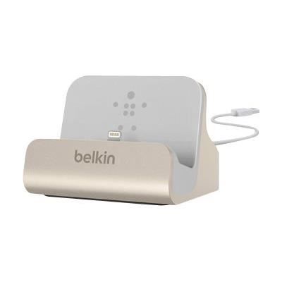 BELKIN Station d'accueil charge et syncro avec connecteur lightning - Or