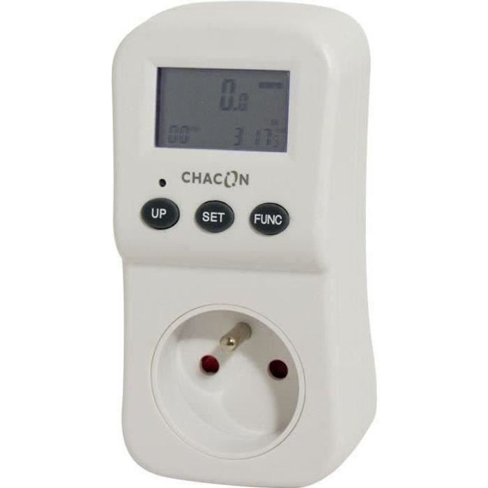 CHACON Calculateur consommation d'énergie EcoWatt 550 blanc 54355 5411478543558
