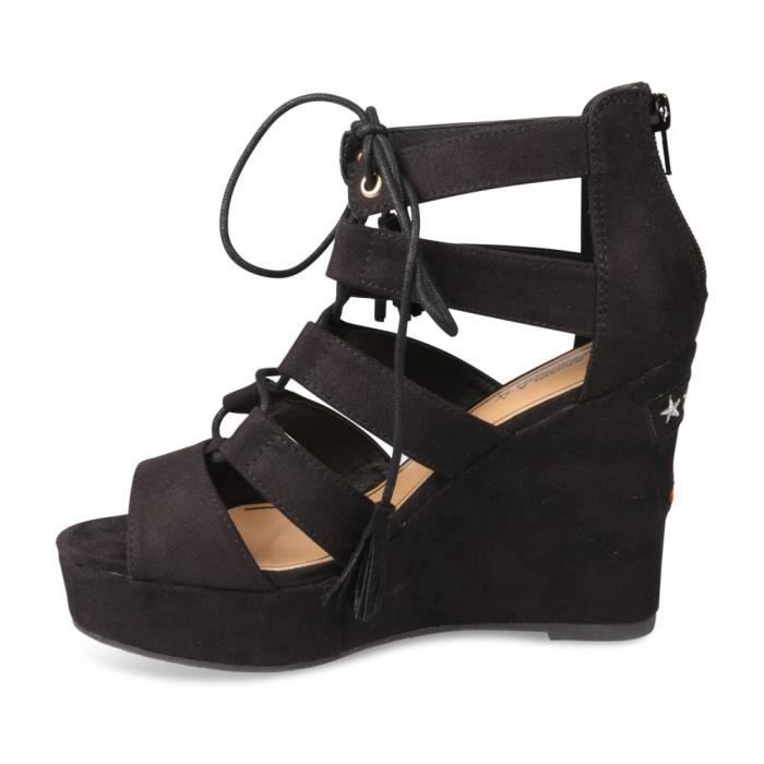 Chaussea NOIR Femme THOMPSON ANGELA Noir Achat Noir Pieds Nu wvXOxZO
