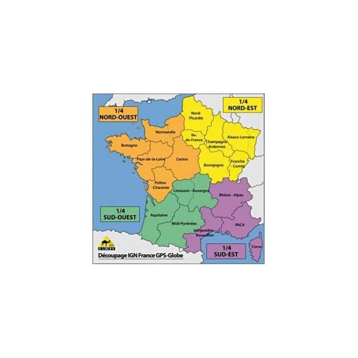 Carte Ign Gps Globe Petite Région 1-25000E Nord Picardie ...
