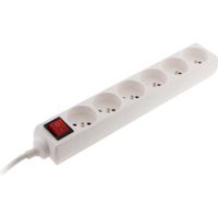 MULTIPRISE ZENITECH Bloc à 6 prises - 16 A - 2P+T - Avec inte MULTIPRISE ZENITECH Bloc à 6 prises - 16 A - 2P+T - Avec inte