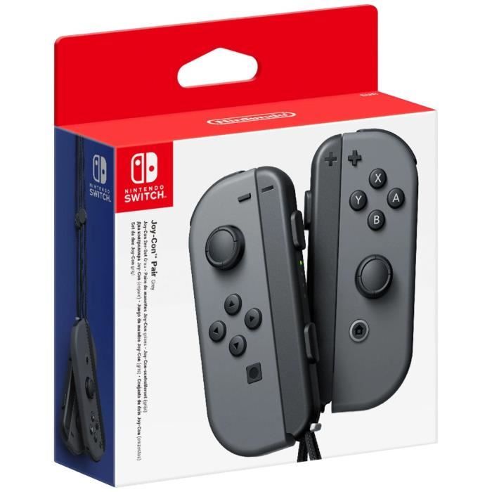 Manettes Joy-Cons Grises pour Console Switch