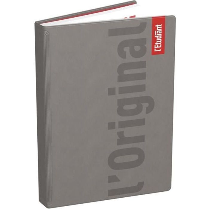 ETUDIANT Agenda 400118751 - 15 x 21 cm - 1 jour par page - Couverture Ouatinée - 352 P - Couleur Taupe
