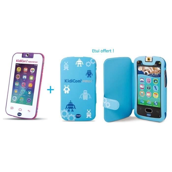 VTECH - Kidicom Advance blanc et rose & Etui de protection