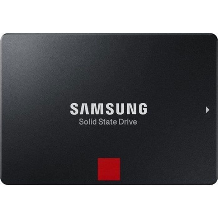 Samsung 860 PRO MZ-76P2T0B - Disque SSD - chiffre - 2 To - interne - 2.5 - SATA 6Gb/s - memoire tampon : 2 Go - AES 256 bits - TCG Opal Encryption 2.0