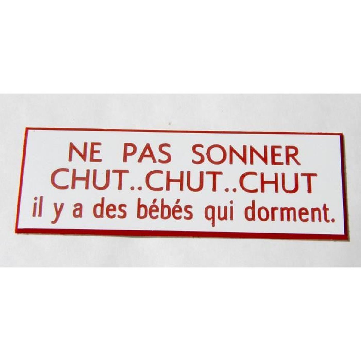 Home Decor Il Y A Bebe Qui Dort Ft 50x150 Mm Plaque Gravee Ne Pas Sonner Chut Chut Plaques Signs