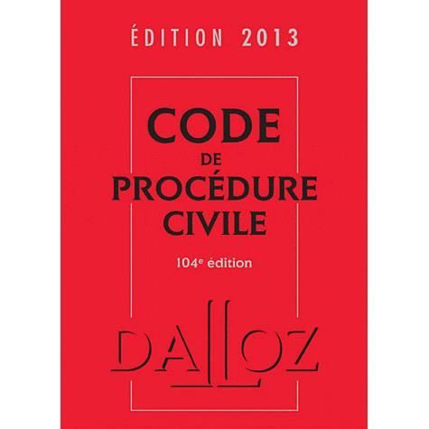 Code de procédure civile (édition 2013)   Achat / Vente livre