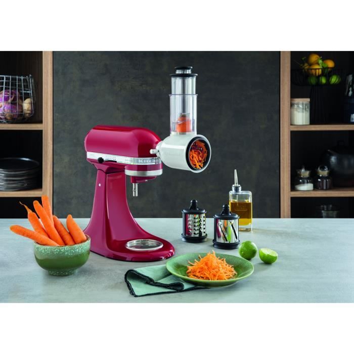 Pack KITCHENAID Robot pâtissier multifonction à tête inclinable de 4,8 L ARTISAN KitchenAid et Tranchoir/râpe à cylindres
