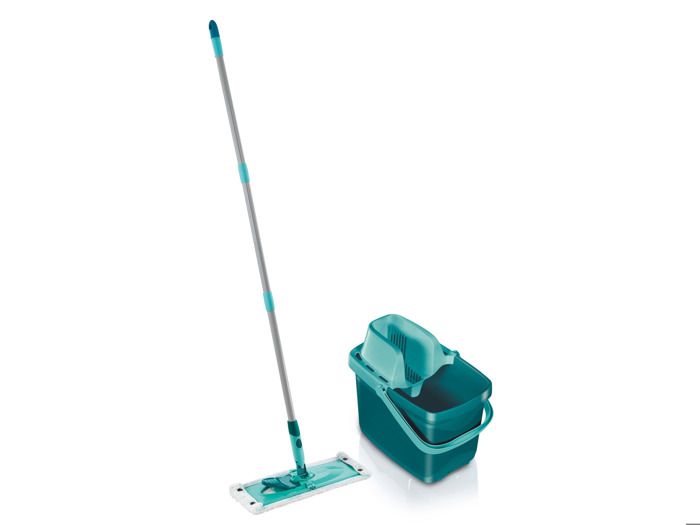 LEIFHEIT Set Combi clean Tête articulée à rotation de 360° - Avec manche démontable