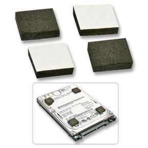LINDY Patins mousse pour montage de disques dur 7 mm / 7.5 mm dans boitier 2 -5\