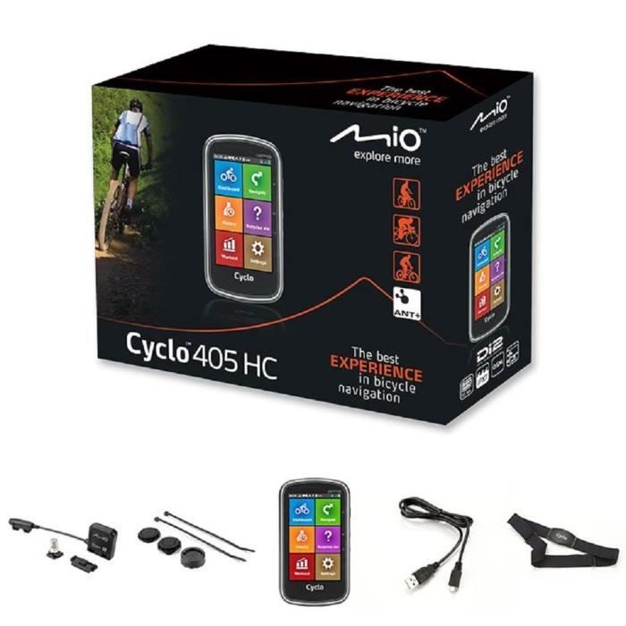 MIO GPS vélo 405 HC WEU - Processeur ARM Cortex-A7 - GPS Chipset U-blox 7 - Écran tactile 4\