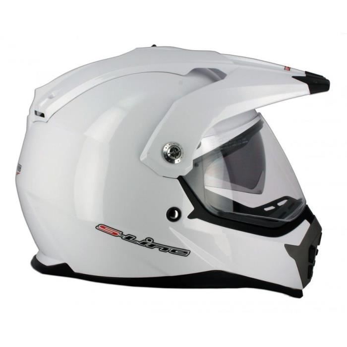Casque Moto Enduro Pump S610 Blanc Xs Achat Vente Casque Moto