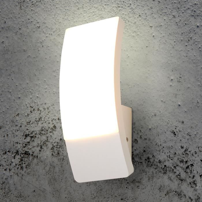 Applique d'extérieur LED blanc Siara forme courbe - Achat ...